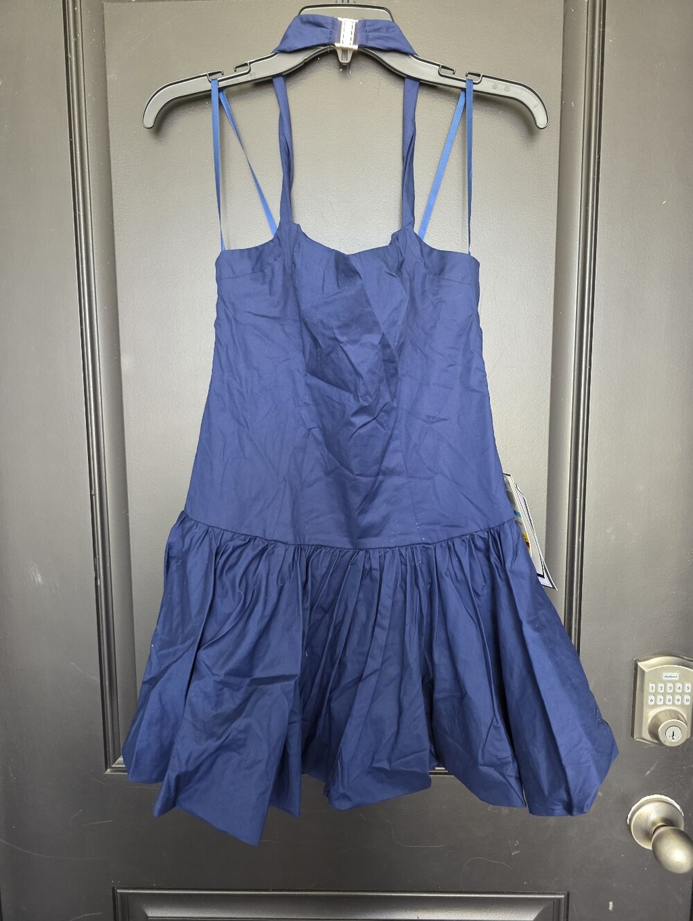 NWT Alex & Sophia Juniors Navy Fit & Flare Party Dress Size 5/6 Easter Wedding. - Picture 3 of 10